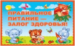 Формирование навыков рационального пищевого поведения у детей